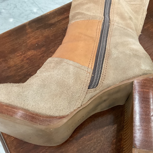 Candies patchwork suade boots size 6 - Picture 7 of 7